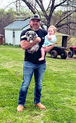 Murphy at home in Clover, SC with Walker Family