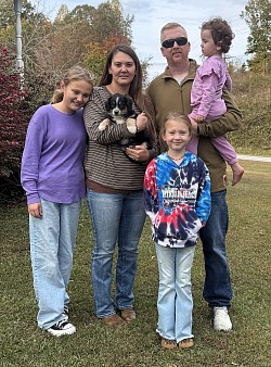 The St. Germain family with Duke