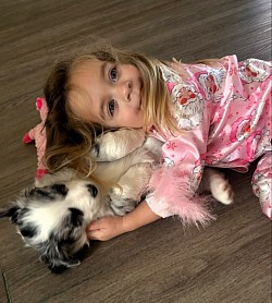 Kona was adopted by the Burton family of Myrtle Beach, SC