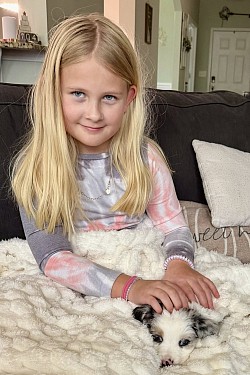 Wrigley was adopted by the Deininger family of Mooresville, NC